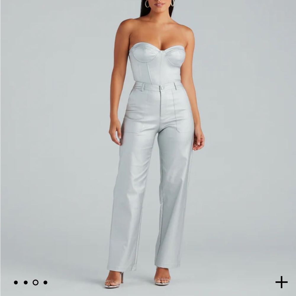 Windsor metallic bustier